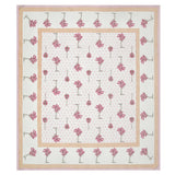BLOCKS OF INDIA Hand Block Printed Cotton Super King Size Bedsheet(270 x 270) (Pink Grey Tree)
