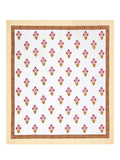 BLOCKS OF INDIA Hand Block Printed Cotton Super King Size Bedsheet(245 X 270 CM) (PINK YELLOW)