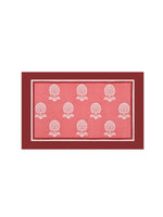 Rajasthani Handmade Hand Block Print Cotton Pillow Cover , Red Buti Procein (2 Pcs)
