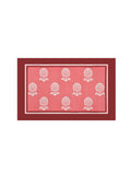 Rajasthani Handmade Hand Block Print Cotton Pillow Cover , Red Buti Procein (2 Pcs)