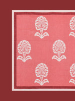 Rajasthani Handmade Hand Block Print Cotton Pillow Cover , Red Buti Procein (2 Pcs)