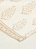 BLOCKS OF INDIA Hand Block Printed Cotton Table Runner for Center/Dining Table (33 x 180 cm) (GOLDEN BUTI)