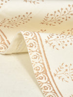 BLOCKS OF INDIA Hand Block Printed Cotton Table Runner for Center/Dining Table (33 x 180 cm) (GOLDEN BUTI)