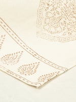 BLOCKS OF INDIA Hand Block Printed Cotton Table Runner for Center/Dining Table (33 x 180 cm) (GOLD KAIRI)