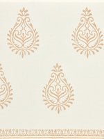 BLOCKS OF INDIA Hand Block Printed Cotton Table Runner for Center/Dining Table (33 x 180 cm) (GOLDEN BUTA)