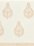 BLOCKS OF INDIA Hand Block Printed Cotton Table Runner for Center/Dining Table (33 x 180 cm) (GOLDEN BUTA)