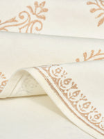BLOCKS OF INDIA Hand Block Printed Cotton Table Runner for Center/Dining Table (33 x 180 cm) (GOLDEN BUTA)