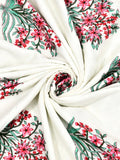 Hand Block Printed Cotton Single Size Reversible Malmal Dohar for Summer (Green PInk Gamla)