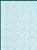 Hand Block Printed Cotton Summer Single Size Reversible Printed Malmal Dohar Turq Tree
