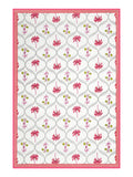 BLOCKS OF INDIA Hand Block Printed Cotton Summer Single Size Reversible Printed Malmal Dohar Pink Tree