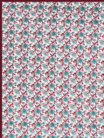 BLOCKS OF INDIA Hand Block Printed Cotton Summer Single Size Reversible Printed Malmal Dohar Turq Tree
