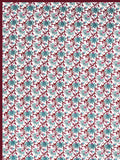 BLOCKS OF INDIA Hand Block Printed Cotton Summer Single Size Reversible Printed Malmal Dohar Turq Tree