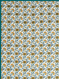 BLOCKS OF INDIA Hand Block Printed Cotton Summer Single Size Reversible Printed Malmal Dohar Yellow Tree