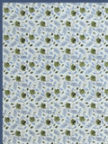 Hand Block Printed Cotton Summer Single Size Reversible Printed Malmal Dohar Open Grey Motifs