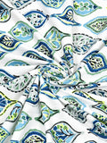 Hand Block Printed Cotton Super King Size Bedsheet(270x 270) (Blue Grey Run)