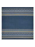 Hand Block Printed Cotton Super King Size Bedsheet(270x 270) (Blue Ele)