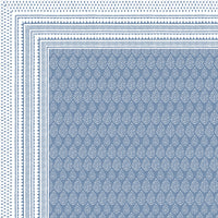 BLOCKS OF INDIA Hand Block Printed Cotton Super King Size Bedsheet(270 x 270) Blue Dot