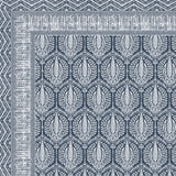 BLOCKS OF INDIA Hand Block Printed Cotton Super King Size Bedsheet(270 x 270) (BLUE PINE TREE)