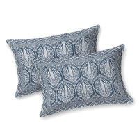 BLOCKS OF INDIA Hand Block Printed Cotton Super King Size Bedsheet(270 x 270) (BLUE PINE TREE)