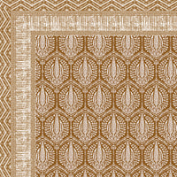 BLOCKS OF INDIA Hand Block Printed Cotton Super King Size Bedsheet(270 x 270) (BROWN PINE TREE)