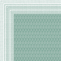 BLOCKS OF INDIA Hand Block Printed Cotton Super King Size Bedsheet(270 x 270) (GREEN DOT)