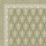 BLOCKS OF INDIA Hand Block Printed Cotton Super King Size Bedsheet(270 x 270) (GREEN PINE TREE)