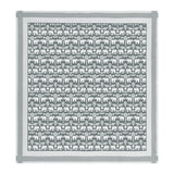 BLOCKS OF INDIA Hand Block Printed Cotton Super King Size Bedsheet(270 x 270) (GREY GAD ELE)