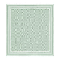 BLOCKS OF INDIA Hand Block Printed Cotton Super King Size Bedsheet(270 x 270) (LIGHT GREEN GAD BUTI)