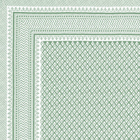 BLOCKS OF INDIA Hand Block Printed Cotton Super King Size Bedsheet(270 x 270) (LIGHT GREEN GAD BUTI)