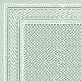 BLOCKS OF INDIA Hand Block Printed Cotton Super King Size Bedsheet(270 x 270) (LIGHT GREEN GAD BUTI)