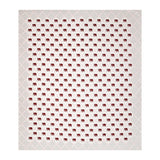 BLOCKS OF INDIA Hand Block Printed Cotton Super King Size Bedsheet(270 x 270) (MAROON SMALL ELE)