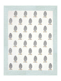 Hand Block Printed Cotton Super King Size Bedsheet(270x 270) (TREE OF LIFE GREEN)
