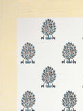 Hand Block Printed Cotton Super King Size Bedsheet(270x 270) (TREE OF LIFE YELLOW)