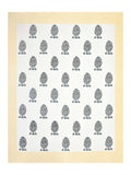 Hand Block Printed Cotton Super King Size Bedsheet(270x 270) (TREE OF LIFE YELLOW)