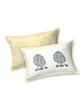 Hand Block Printed Cotton Super King Size Bedsheet(270x 270) (TREE OF LIFE YELLOW)
