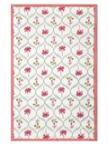 Cotton Single Size Quilt Hand Block Print for Light Winters (150x225 cm) (Pink Tree)