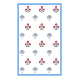 PURE COTTON RAJASTHANI HAND BLOCK PRINT SIX SEATER TABLE CLOTH (OPEN BLUE MOTIF)