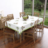 PURE COTTON RAJASTHANI HAND BLOCK PRINT SIX SEATER TABLE CLOTH (OPEN GREEN MOTIFS)