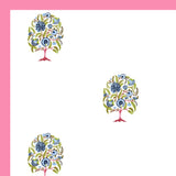 PURE COTTON RAJASTHANI HAND BLOCK PRINT SIX SEATER TABLE CLOTH (PINK TOL)