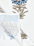 Cotton Hand Block Printed Soft Waffle Fabric Towel Set : 1 Bath Towel and 4 Hand Towel (Towel set 15)