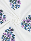 Cotton Hand Block Printed Waffle Fabric Towels (Style 10)