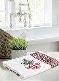 Cotton Hand Block Printed Waffle Fabric Towels (Style 11)