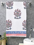 Cotton Hand Block Printed Waffle Fabric Towels (Style 12)