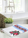 Cotton Hand Block Printed Waffle Fabric Towels (Towel 13)