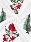 Cotton Hand Block Printed Waffle Fabric Towels (Style 9)