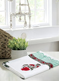 Cotton Hand Block Printed Waffle Fabric Towels (Style 9)