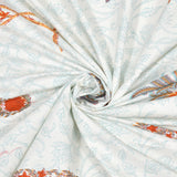 BLOCKS OF INDIA Hand Block Printed Cotton Daylight Curtain with Eyelets(Set of 2 Curtains) (Flower 214 cm / Door)