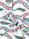 Hand Block Printed Cotton Summer Single Size Reversible Printed Malmal Dohar Turq Tilak Buta