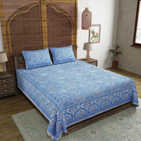 blue bedsheet