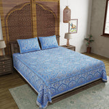 blue bedsheet